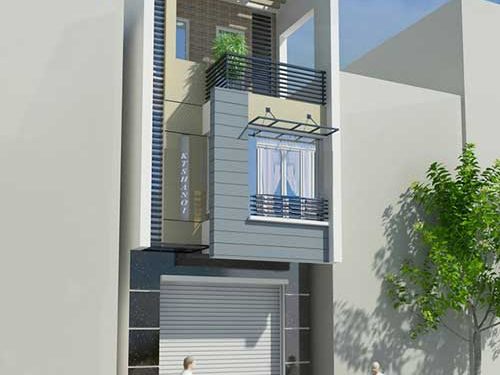 Mẫu nhà phố 2 tầng đẹp