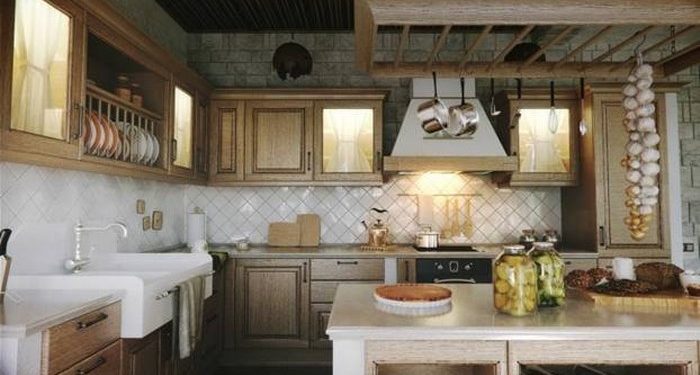 nội thất phòng bếp cổ điển