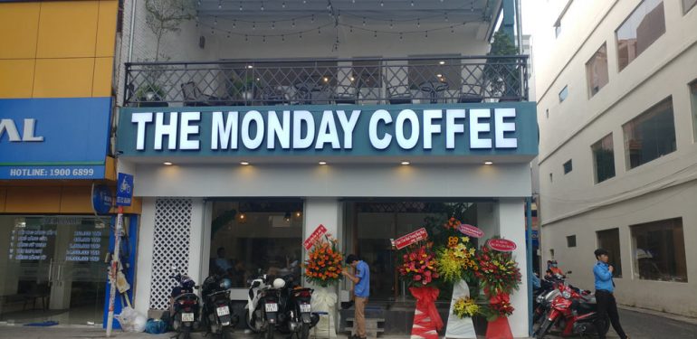 cải tạo quán cafe the monday coffee bởi minh thịnh phát
