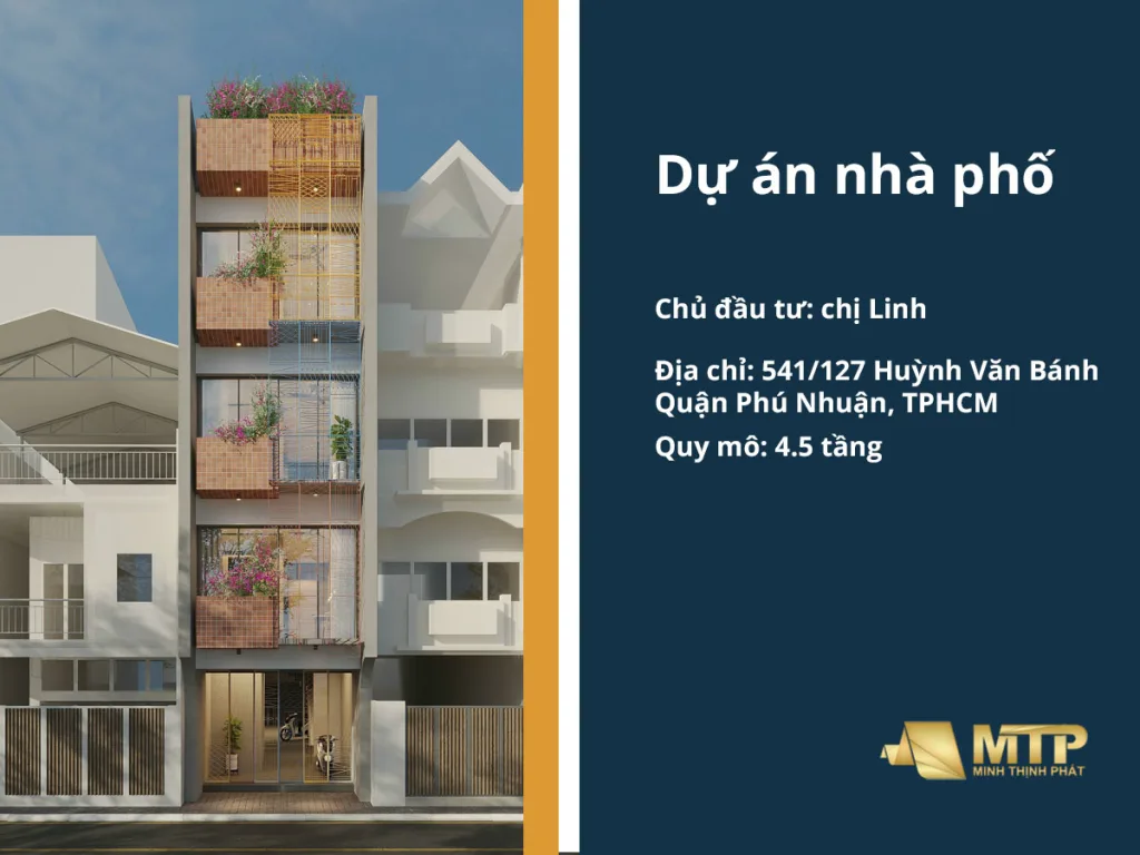 (Đang thi công) Dự án nhà phố 4.5 tầng tại Phú Nhuận TPHCM