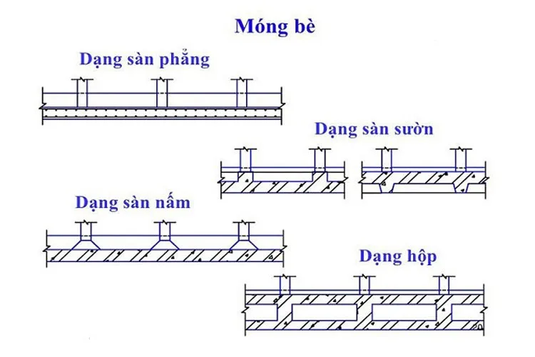 Móng bè có những loại nào?